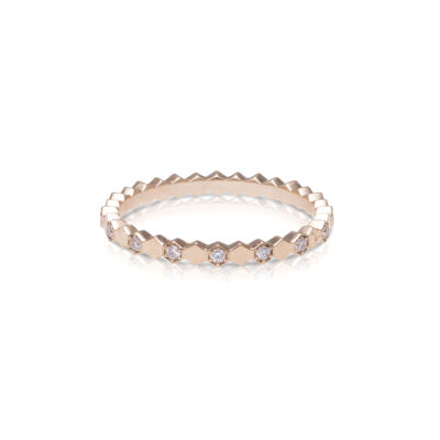 Archive Lucky Star Diamond Ring Petite Rose Gold
