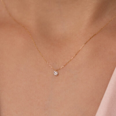Starry Night Diamond Necklace 18k Rose Gold