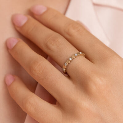 Archive Lucky Star Diamond Ring Rose Gold