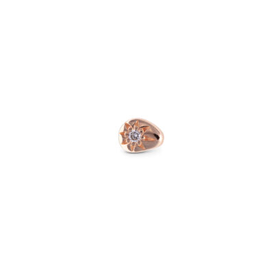 Galaxy Diamond Large Stud Earring Rose Gold
