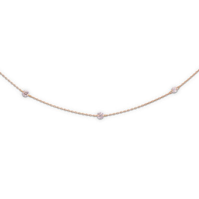 Starry Night Cinque Diamond Necklace 18k Yellow gold