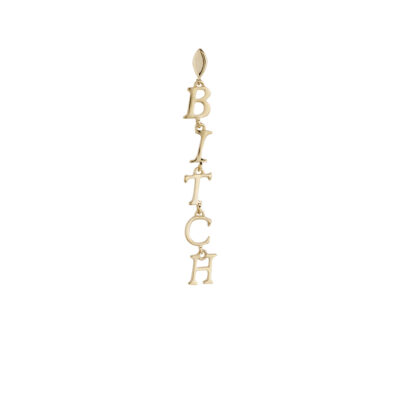 Mantra Bad Earring Yellow Gold
