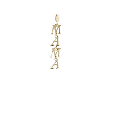 Mantra Angel Earring Yellow Gold