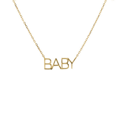 Babyanything_Necklace_Nameplate_Baby_Gold_Yellow_NLYGNPBABY
