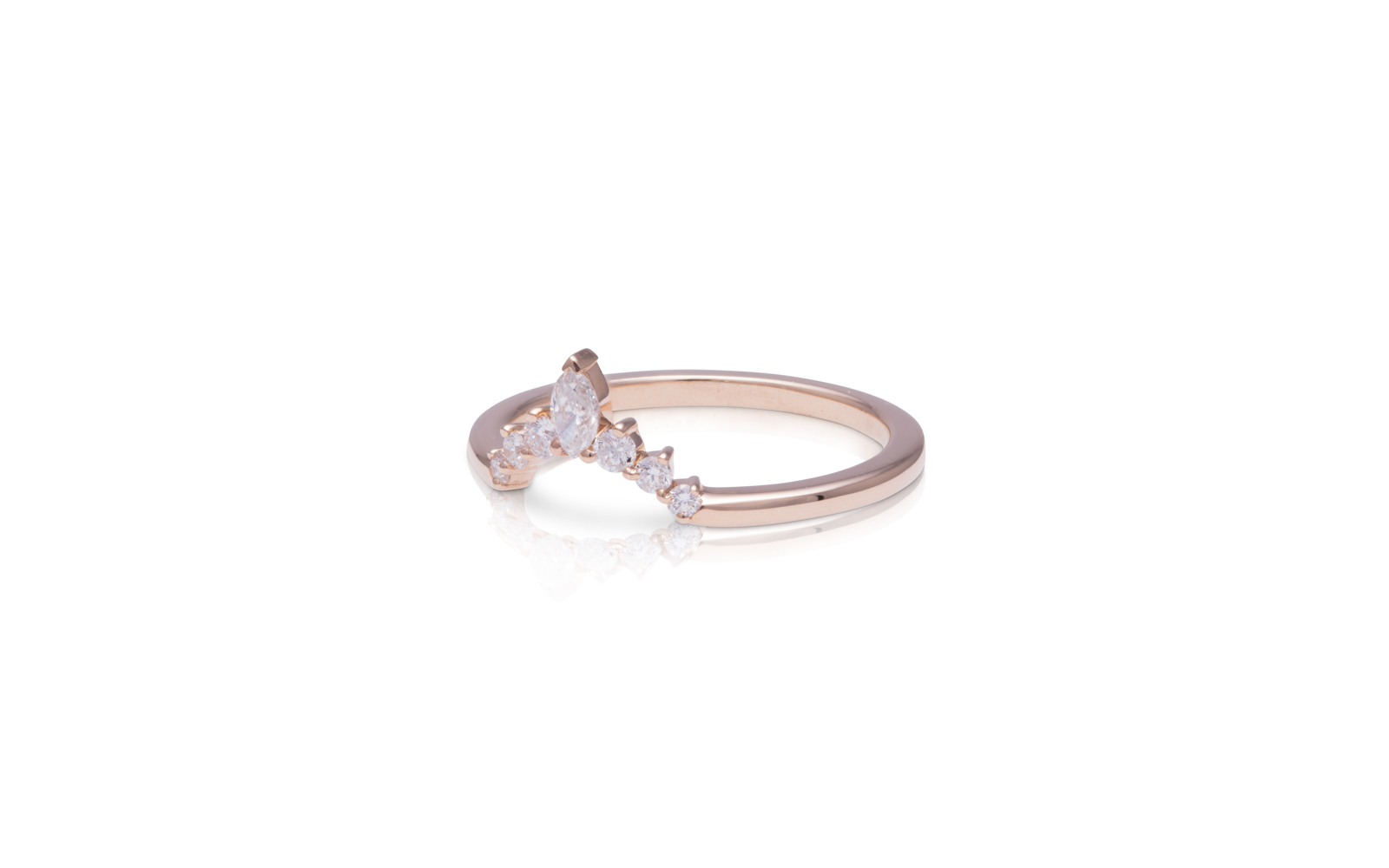 Majesty Diamond Ring 18k Rose Gold