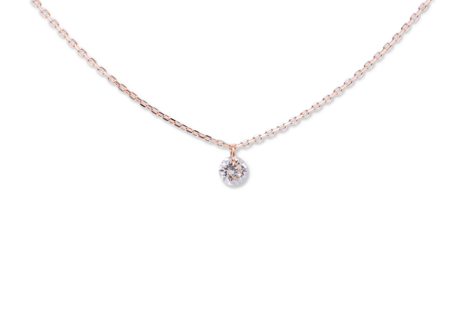 Starry Night Diamond Necklace 18k Rose Gold