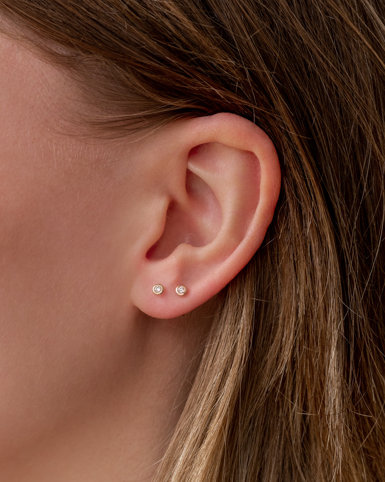 Essential Diamond Stud Earring Rose Gold