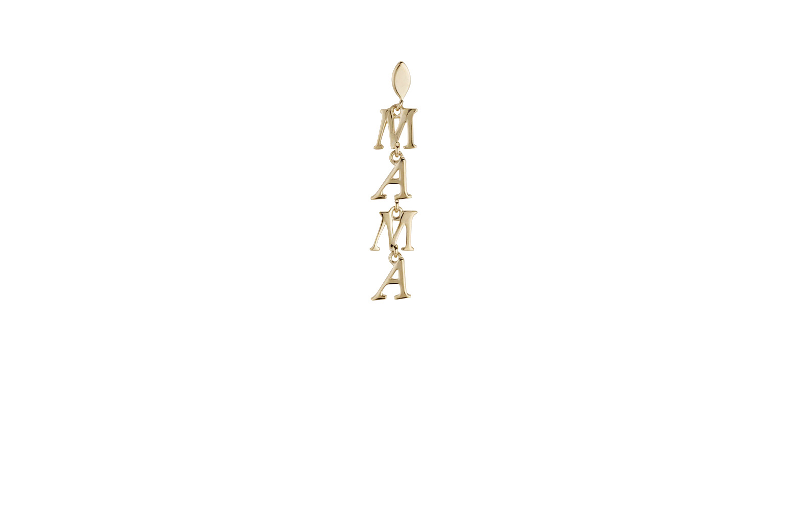 Mantra Mama Earring Yellow Gold
