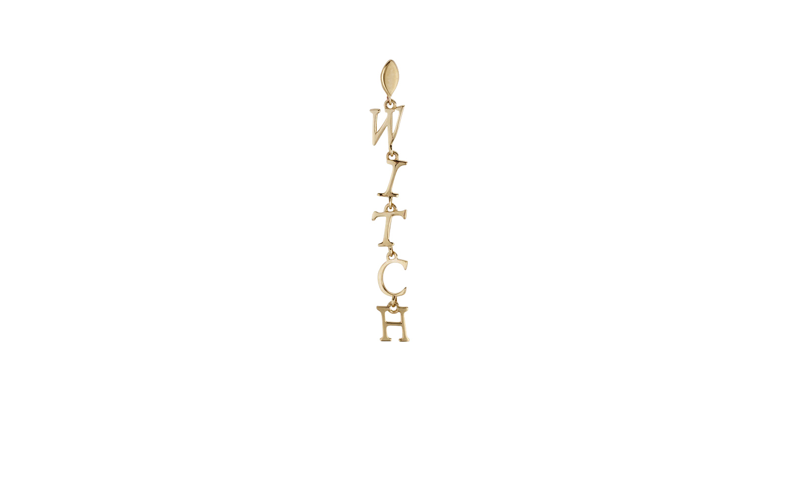 Mantra Witch Earring Yellow Gold