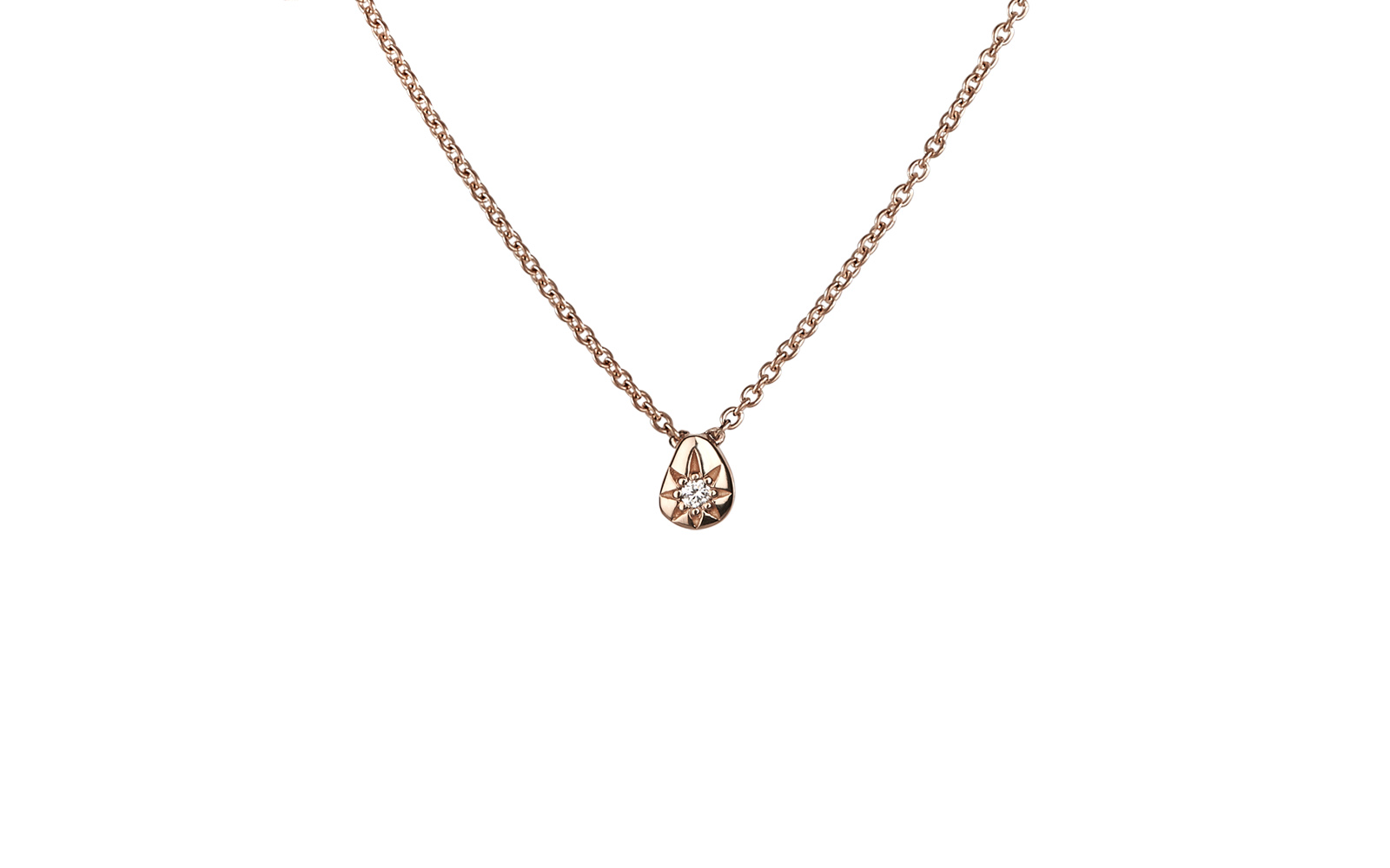 Galaxy Diamond Necklace Rose Gold