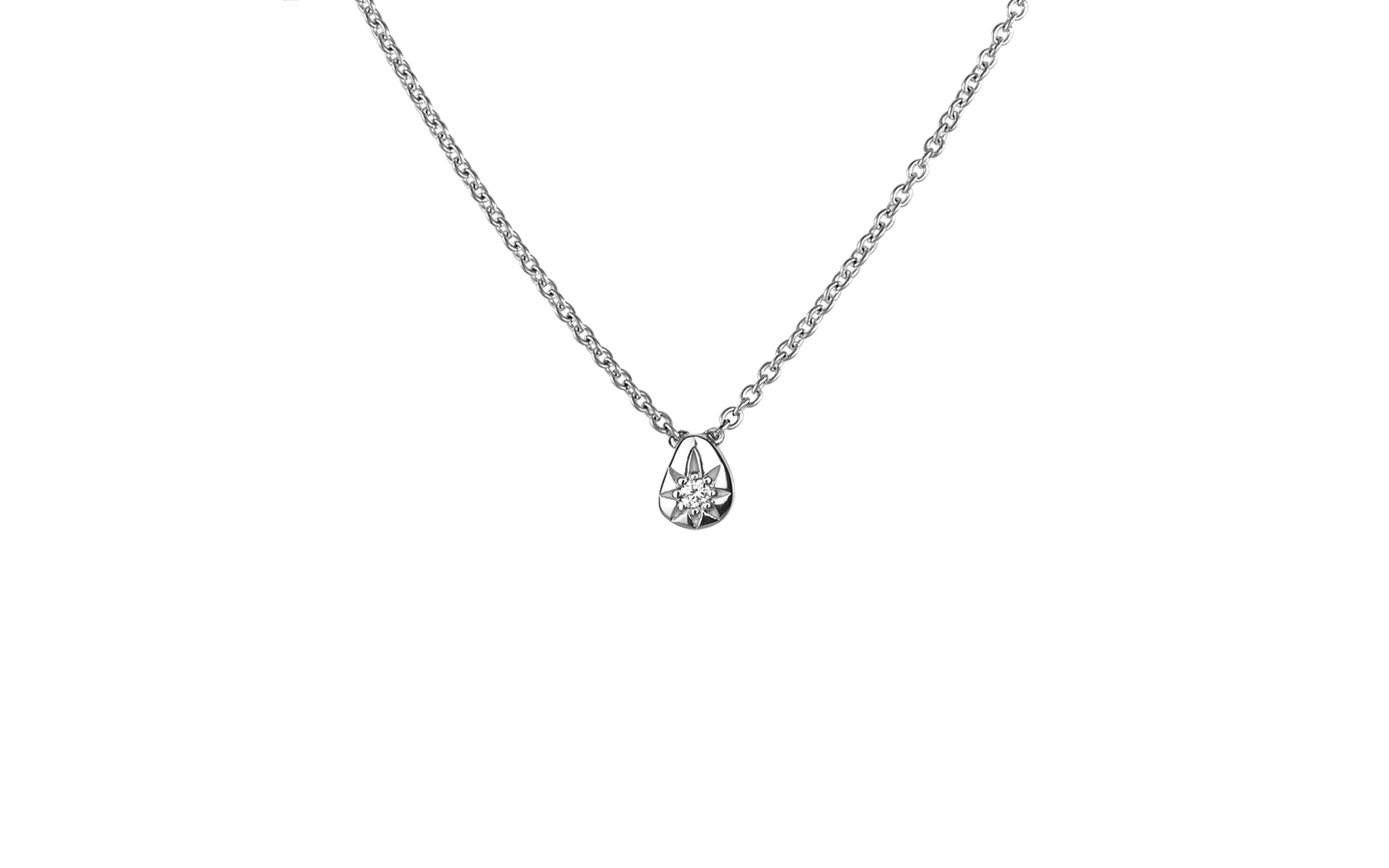 Galaxy Diamond Necklace White Gold