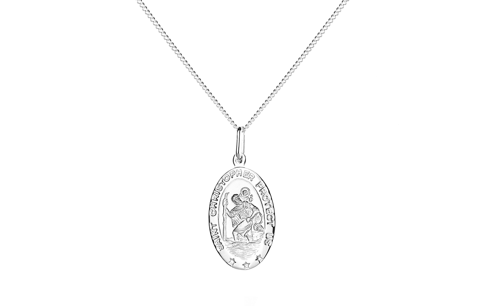 Saint Christopher Medallion Sterling silver