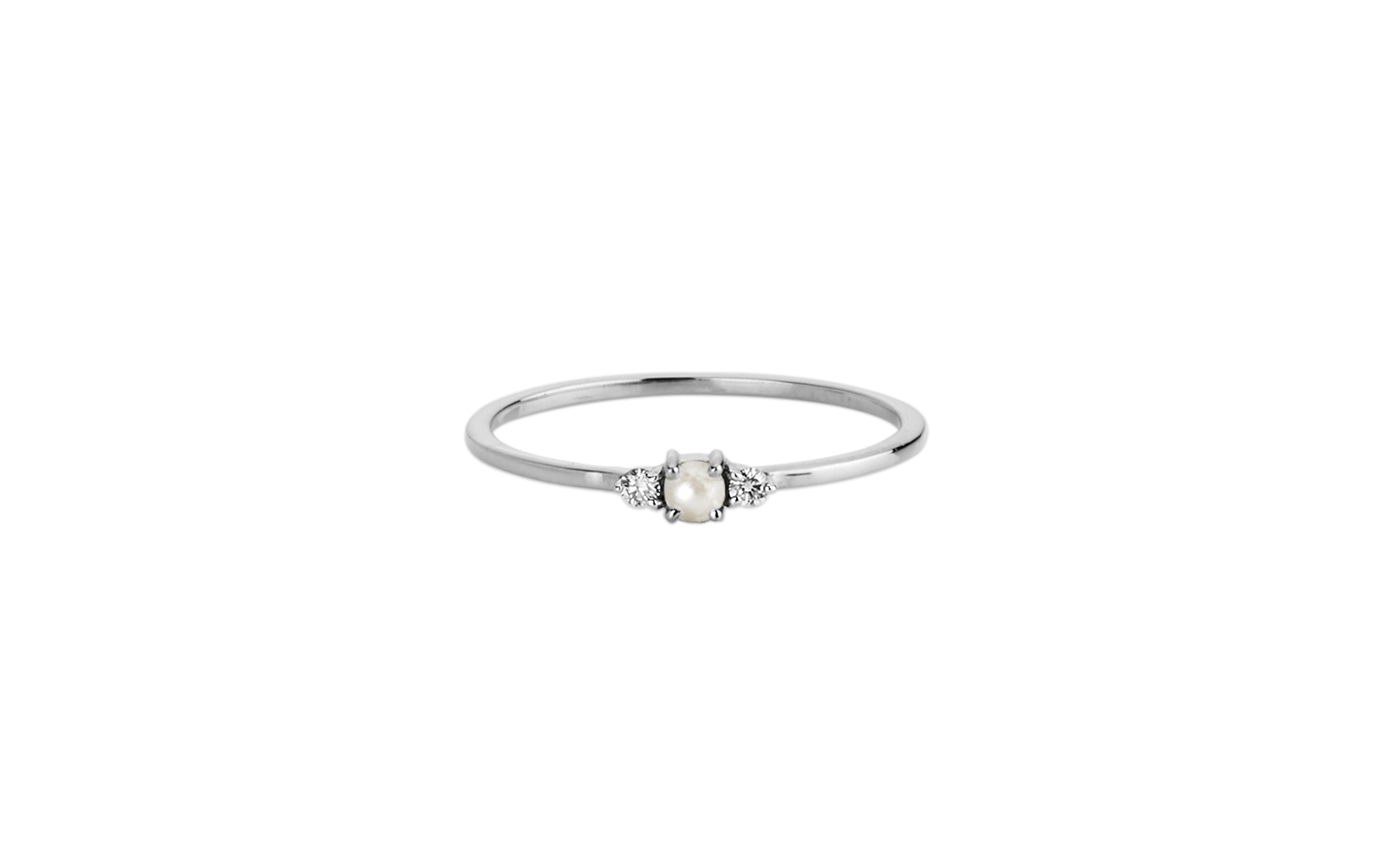 Lady Capulet Ring Seed Pearl White Gold