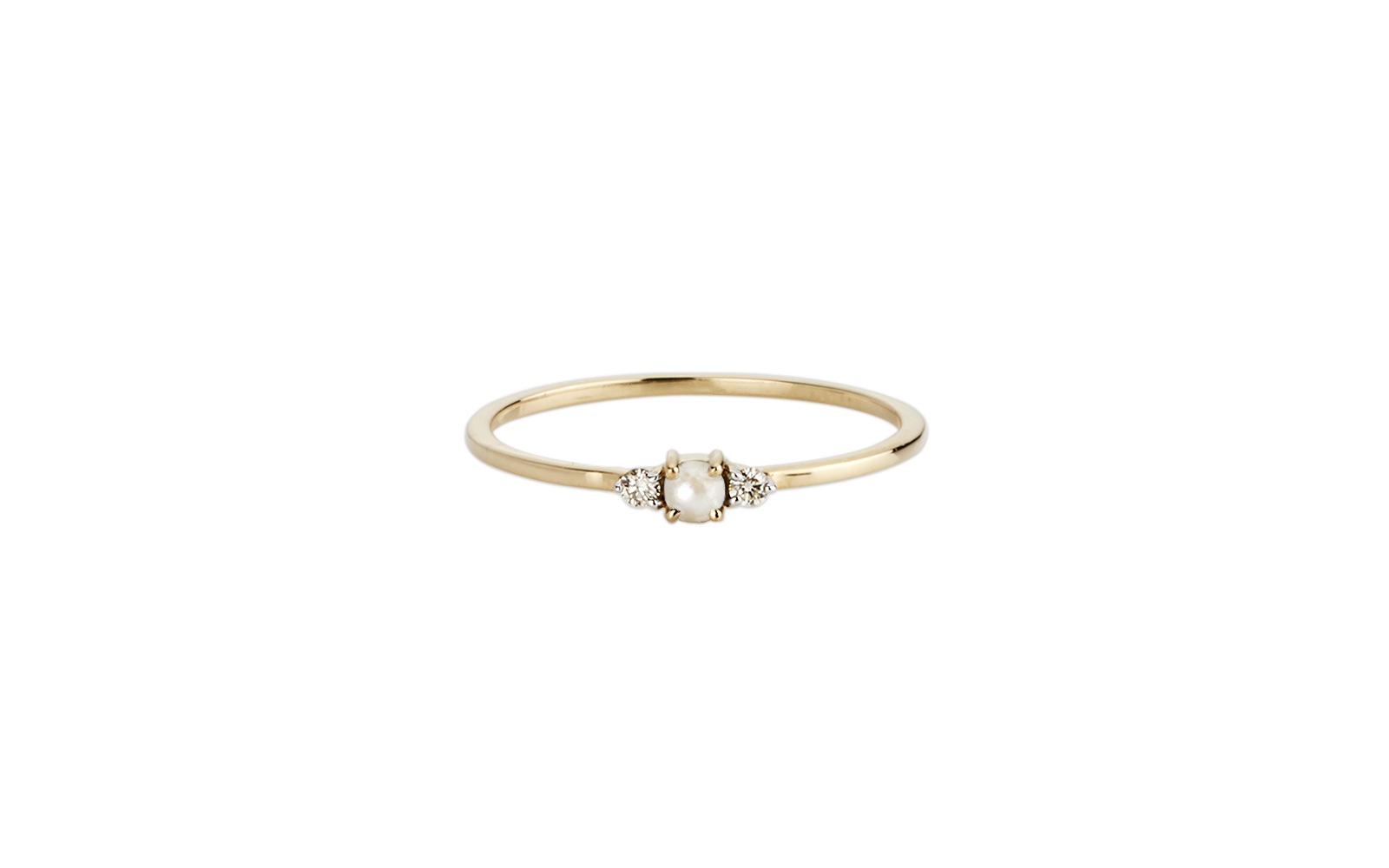 Lady Capulet Ring Seed Pearl Yellow Gold