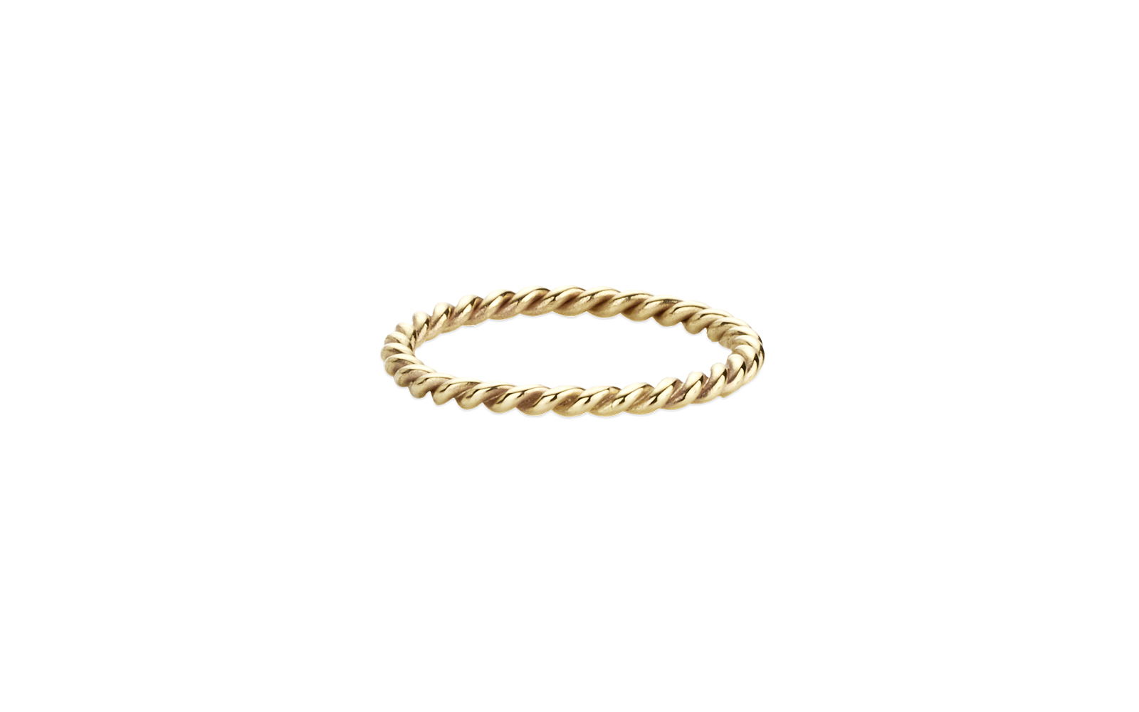 Echo Rope Ring Yellow Gold