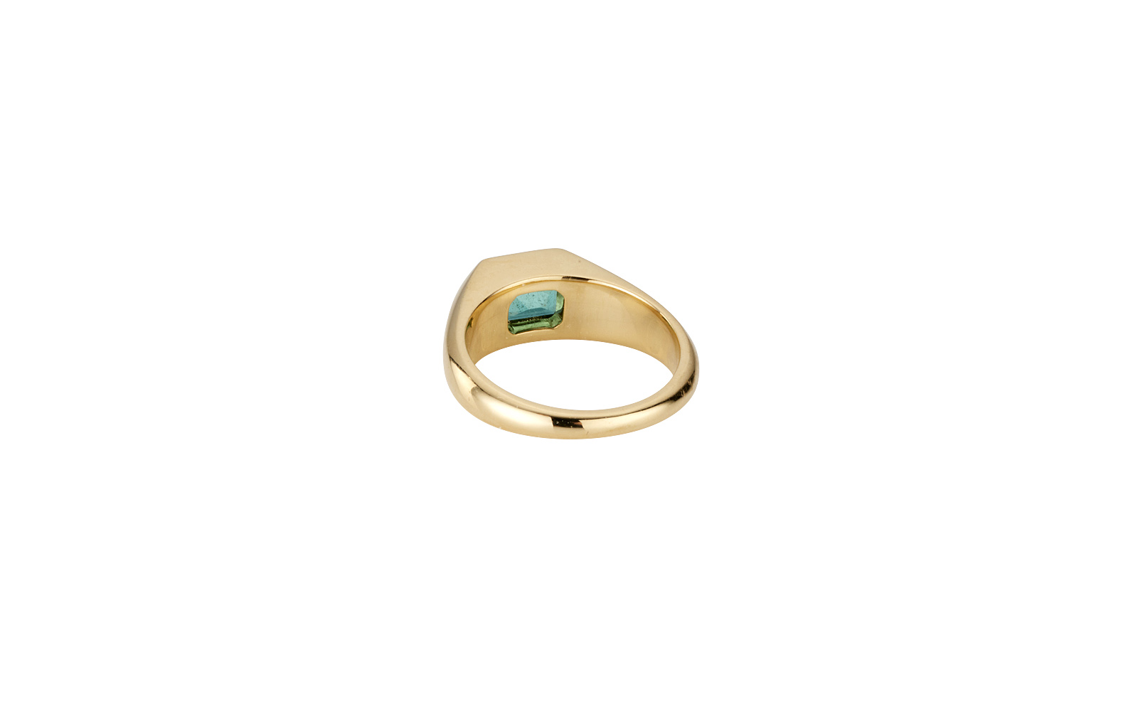 Essence Ring Emerald 18k Yellow Gold