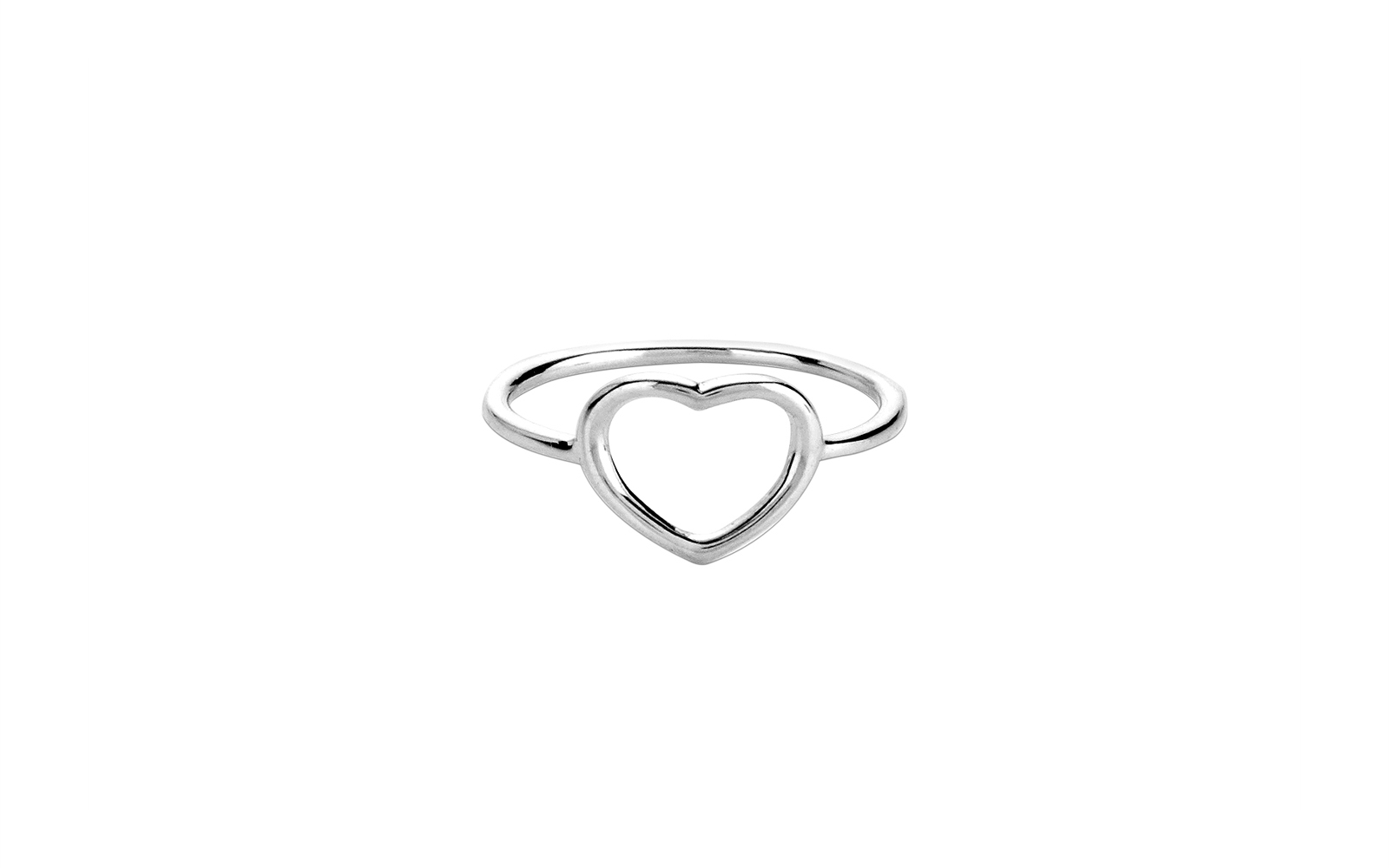 Fine Heart Ring Sterling Silver