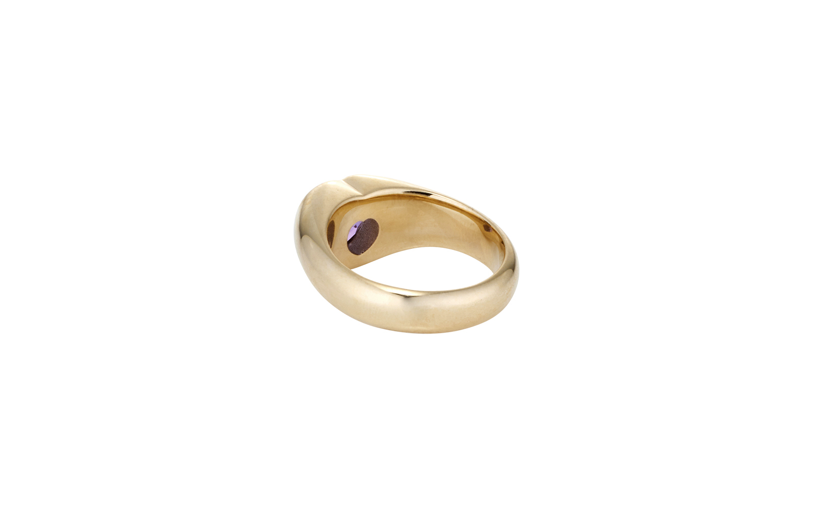 Hearts on Fire Amethyst Ring Yellow Gold