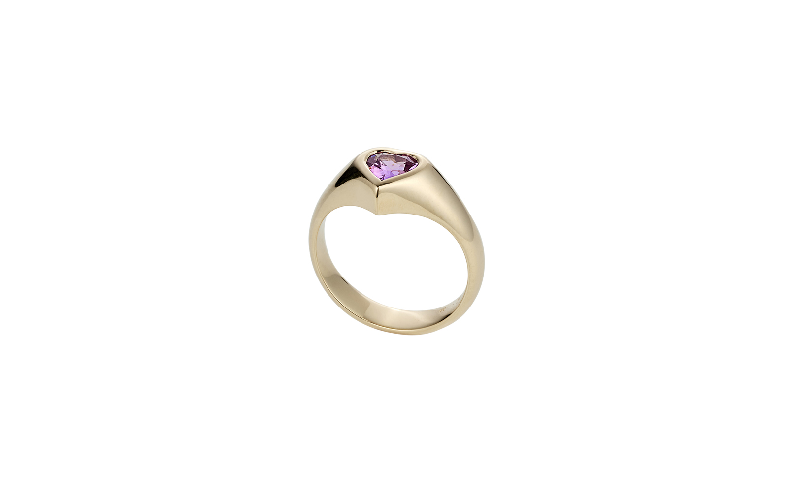 Hearts on Fire Sapphire Ring Yellow Gold