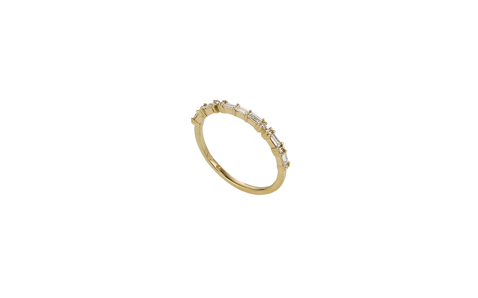 Horizon Diamond Ring 18k Yellow Gold