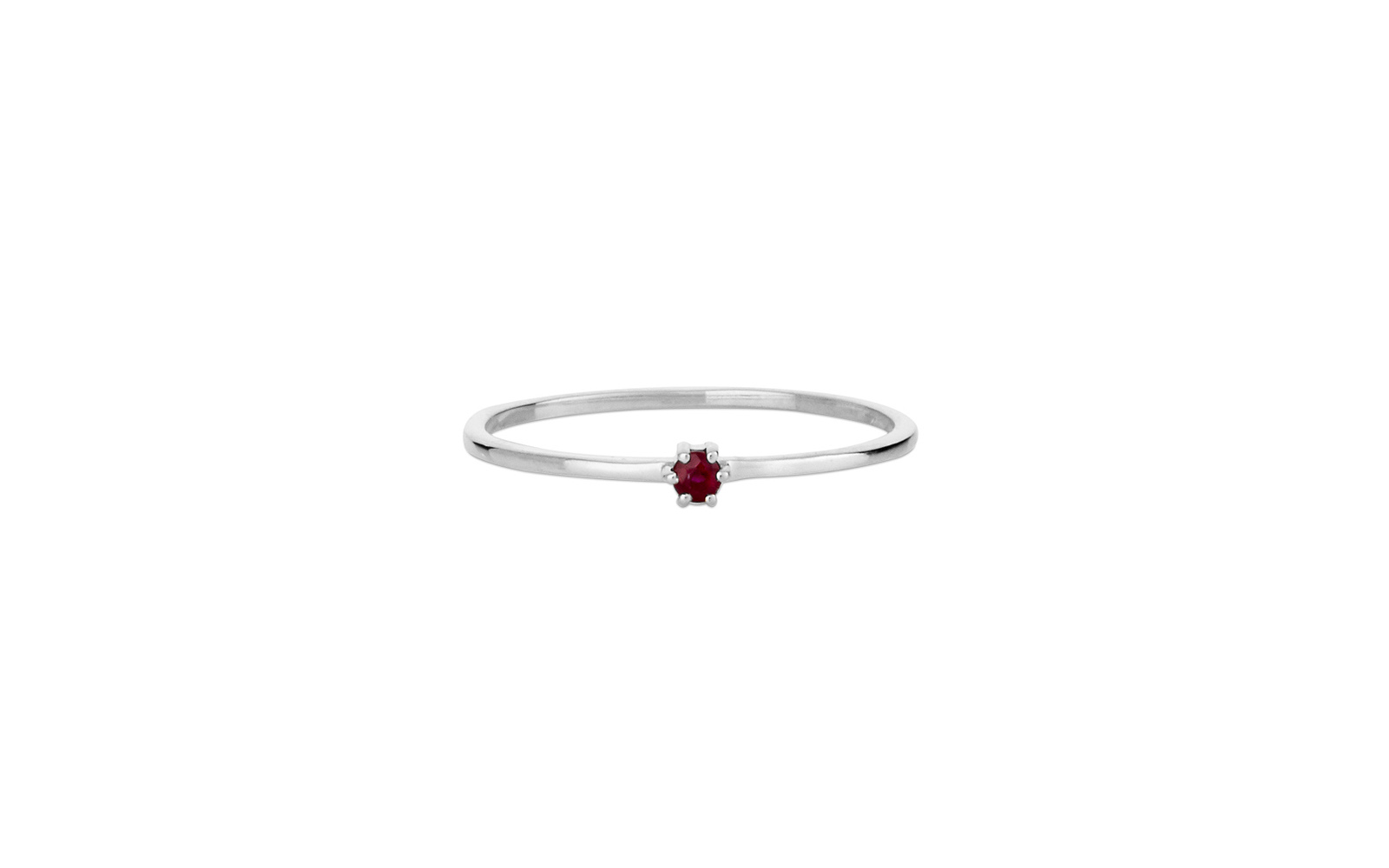 Juliet Ring Ruby White Gold