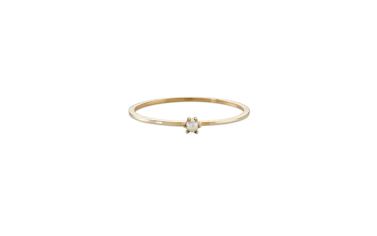 Juliet Ring Seed Pearl Yellow Gold