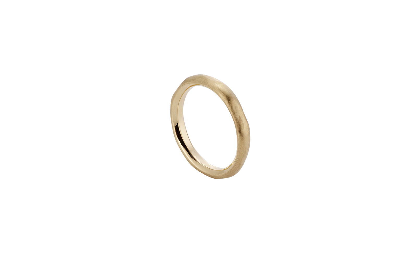 Low Tide Organic Band Ring Yellow Gold