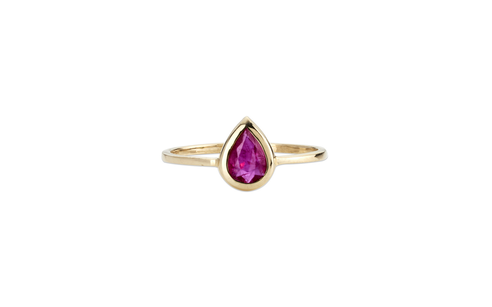 Prince Ring Ruby Yellow gold
