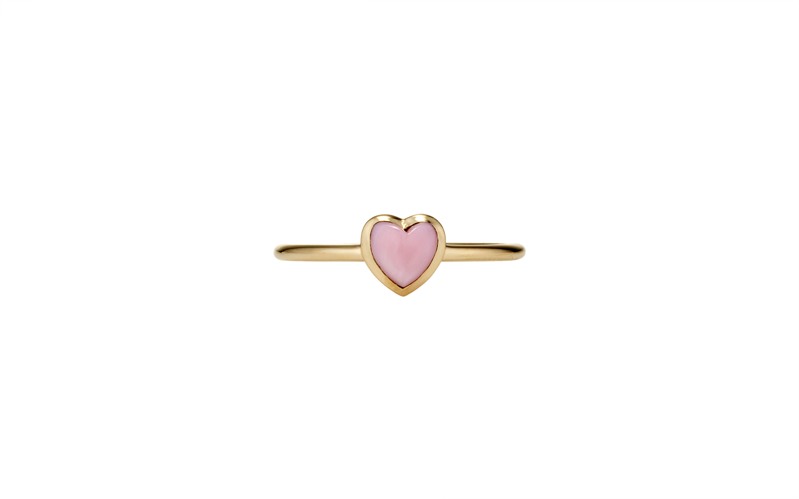 Sweetheart Conch Heart Ring Yellow Gold