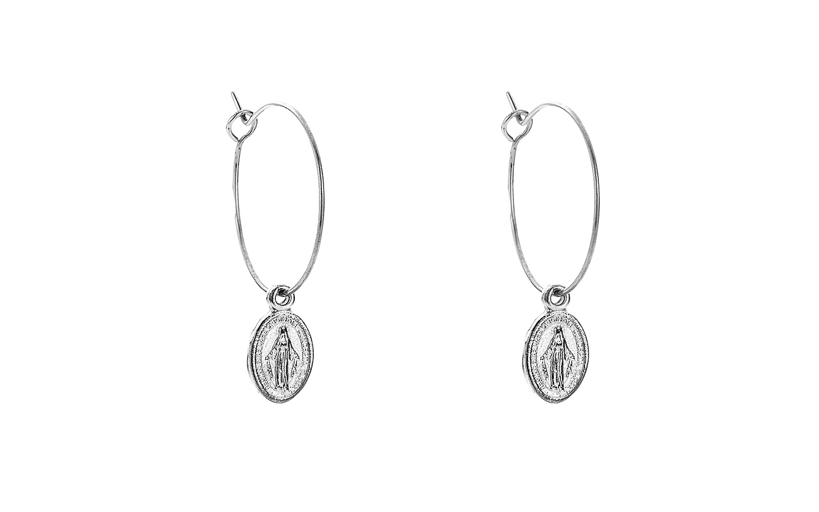 Devotion Hoop Earrings Sterling Silver