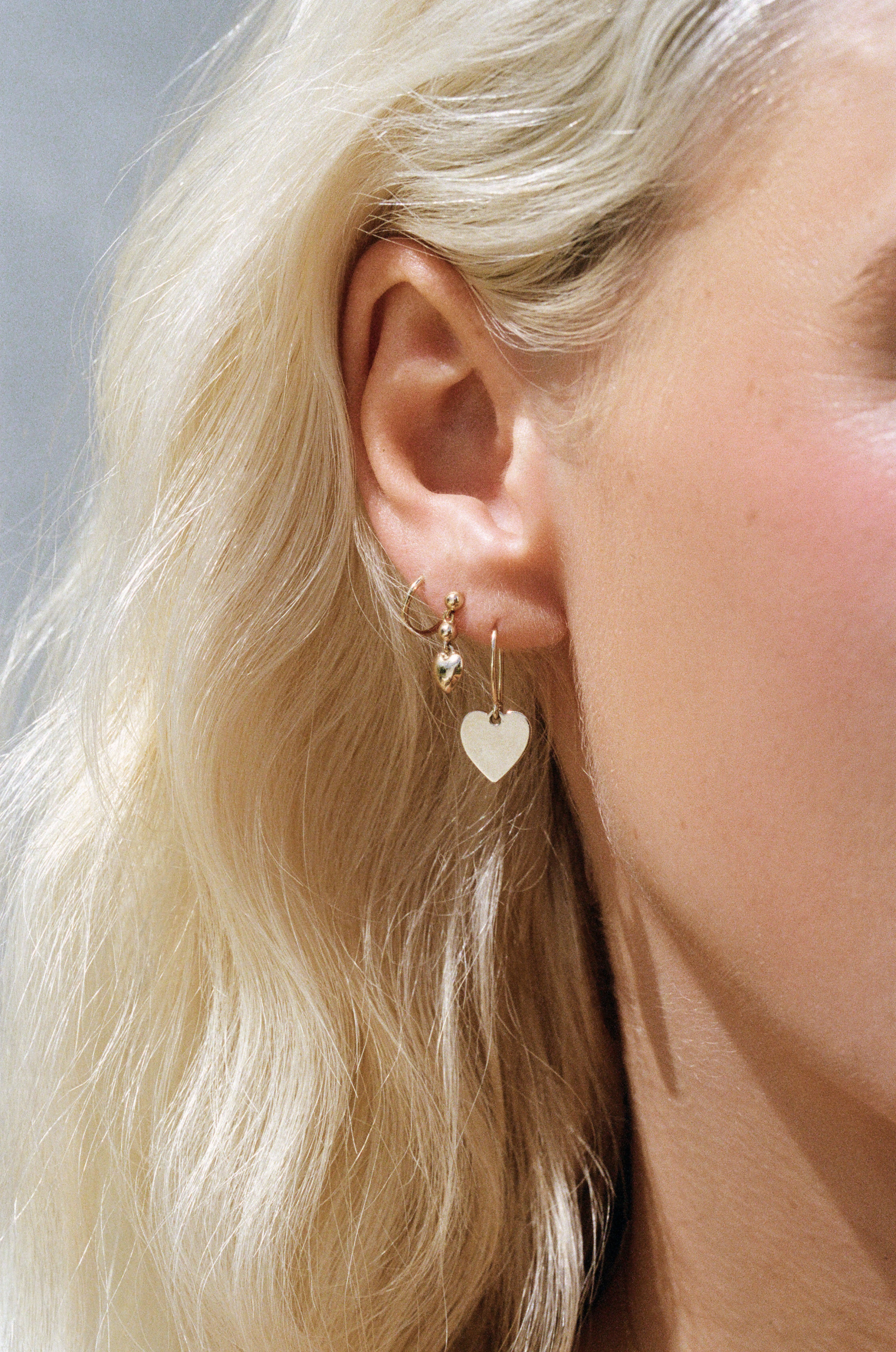 Heart of Gold Single Earring Yellow Gold
