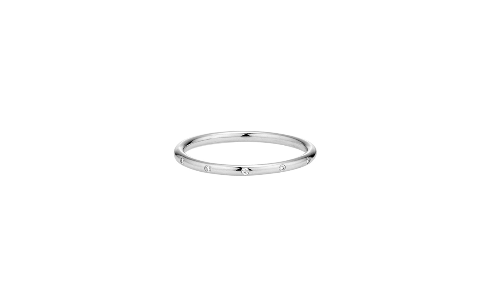 Girl Ring with Diamonds White Gold