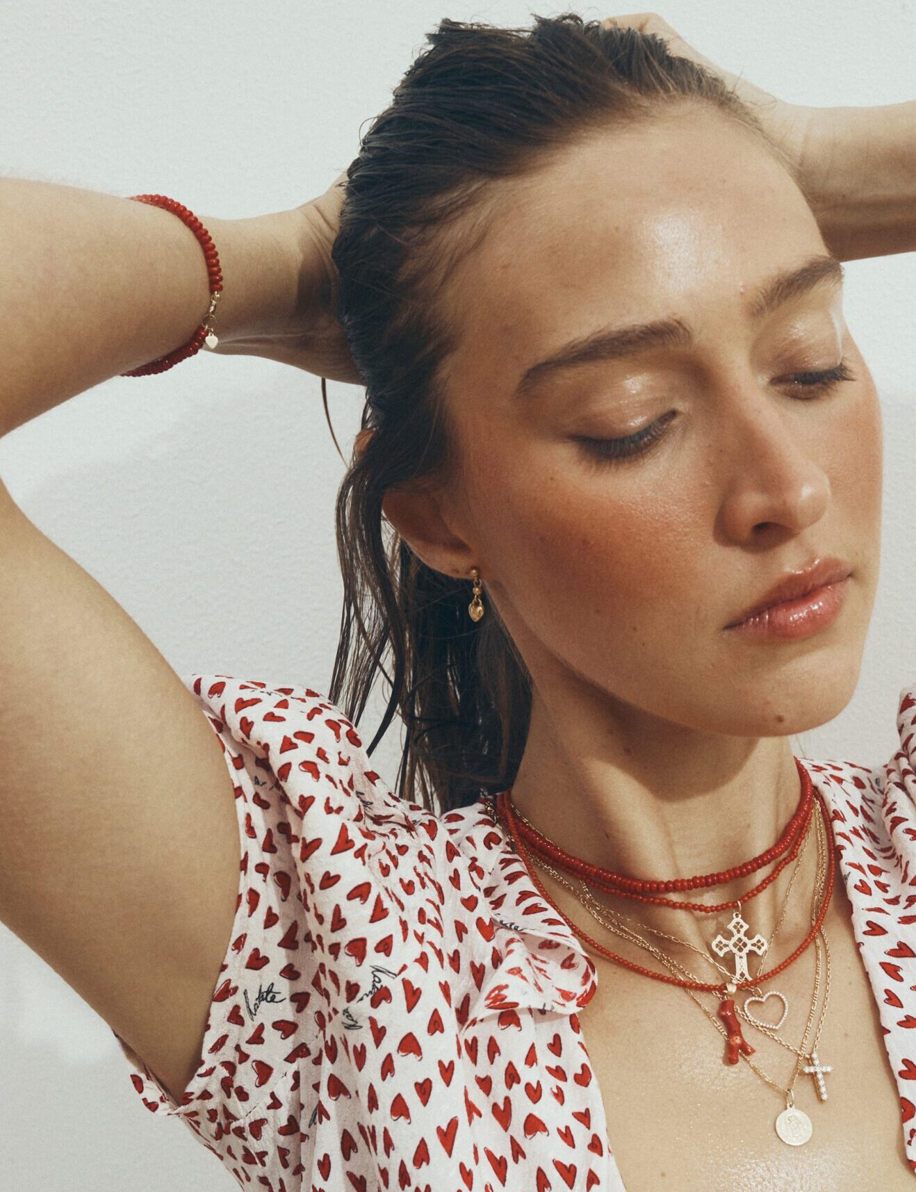 Lucky Red Coral Bracelet