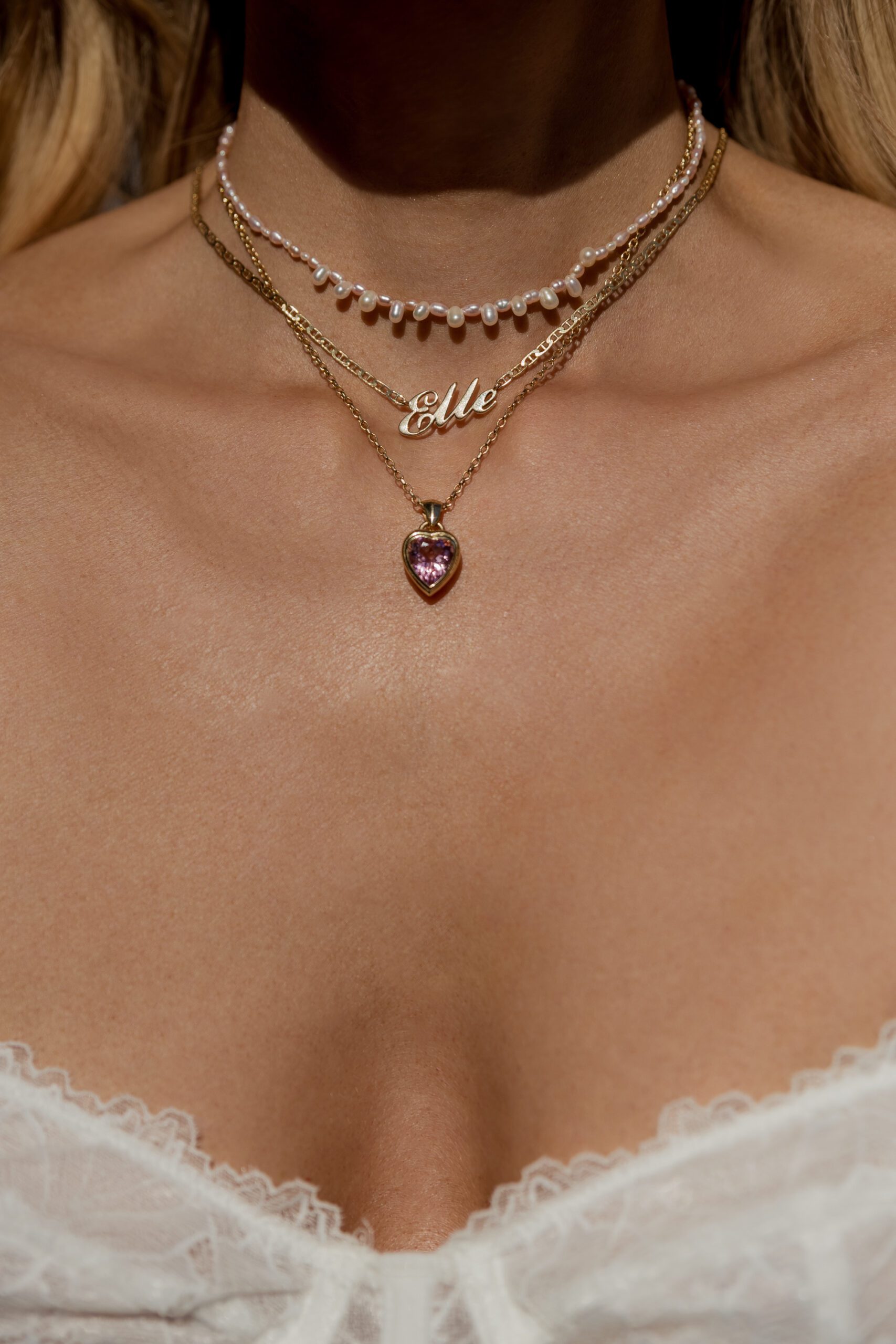 Dream Drop Petite and Pink Pearl Necklace
