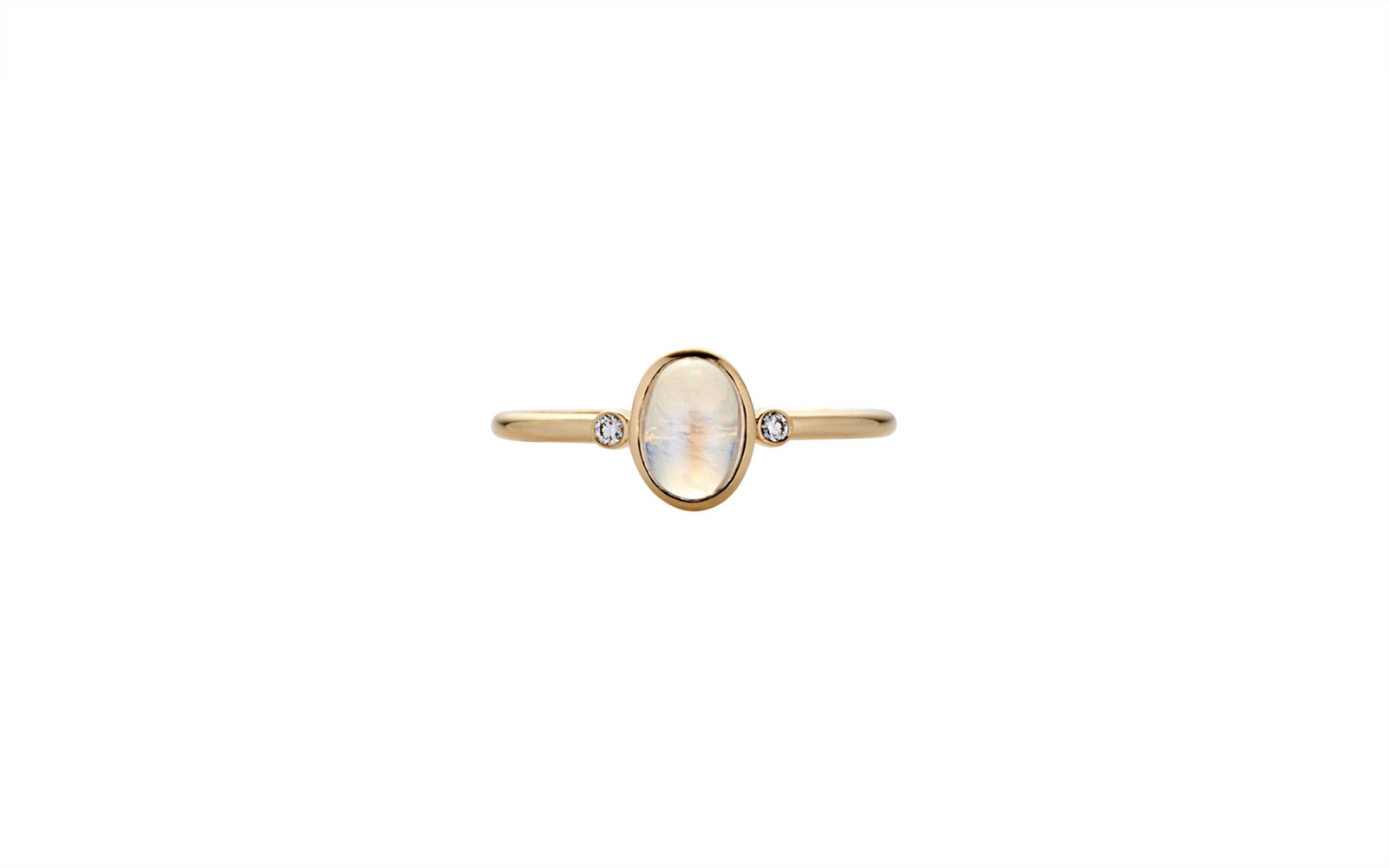 Spiritus Moonstone Ring 14k Yellow Gold