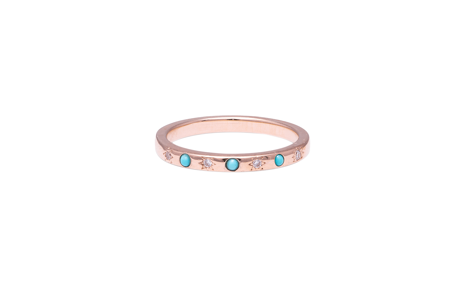 Cosmos Band Ring Rose Gold