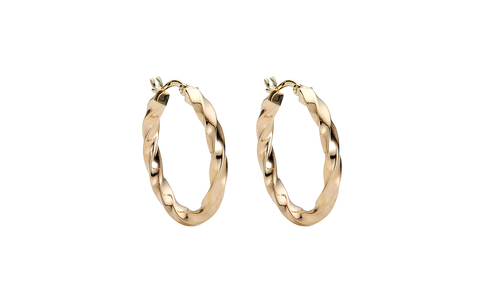 Soul Twist Hoop Earrings 9k Yellow Gold