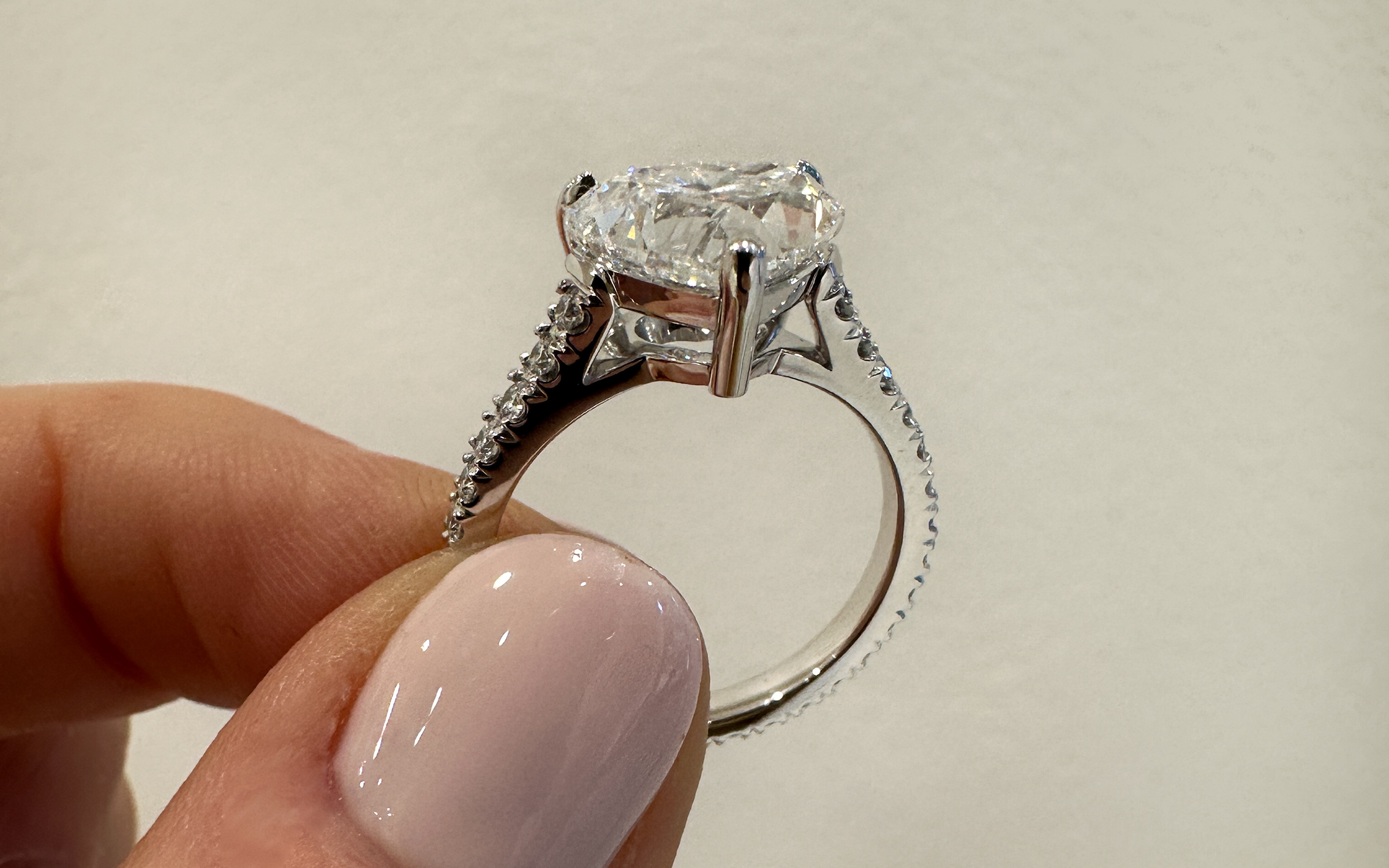 Diamond Heart Engagement ring