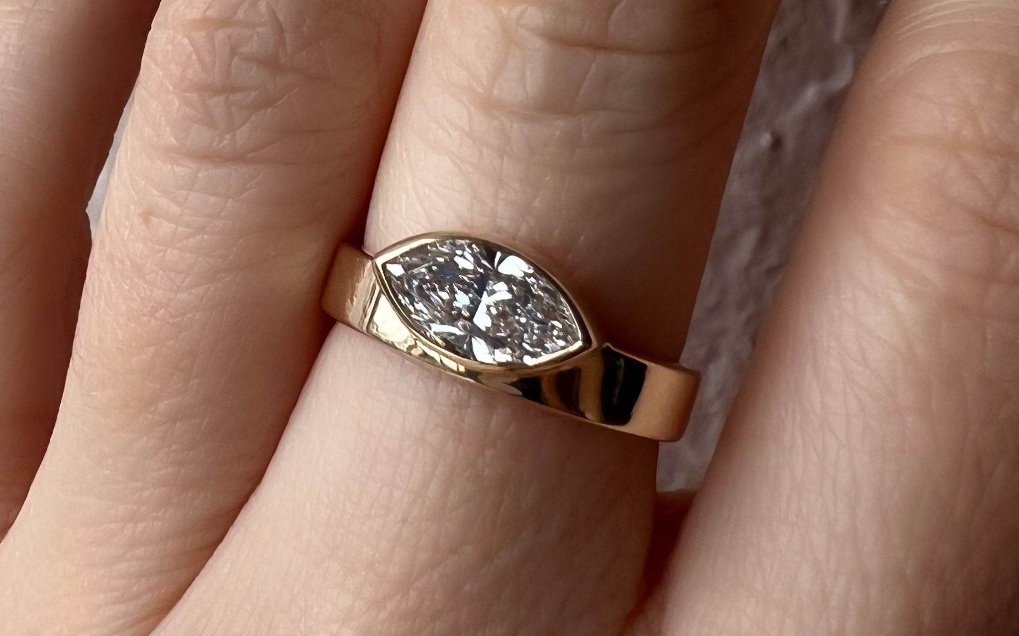 Marquise Diamond Engagement ring