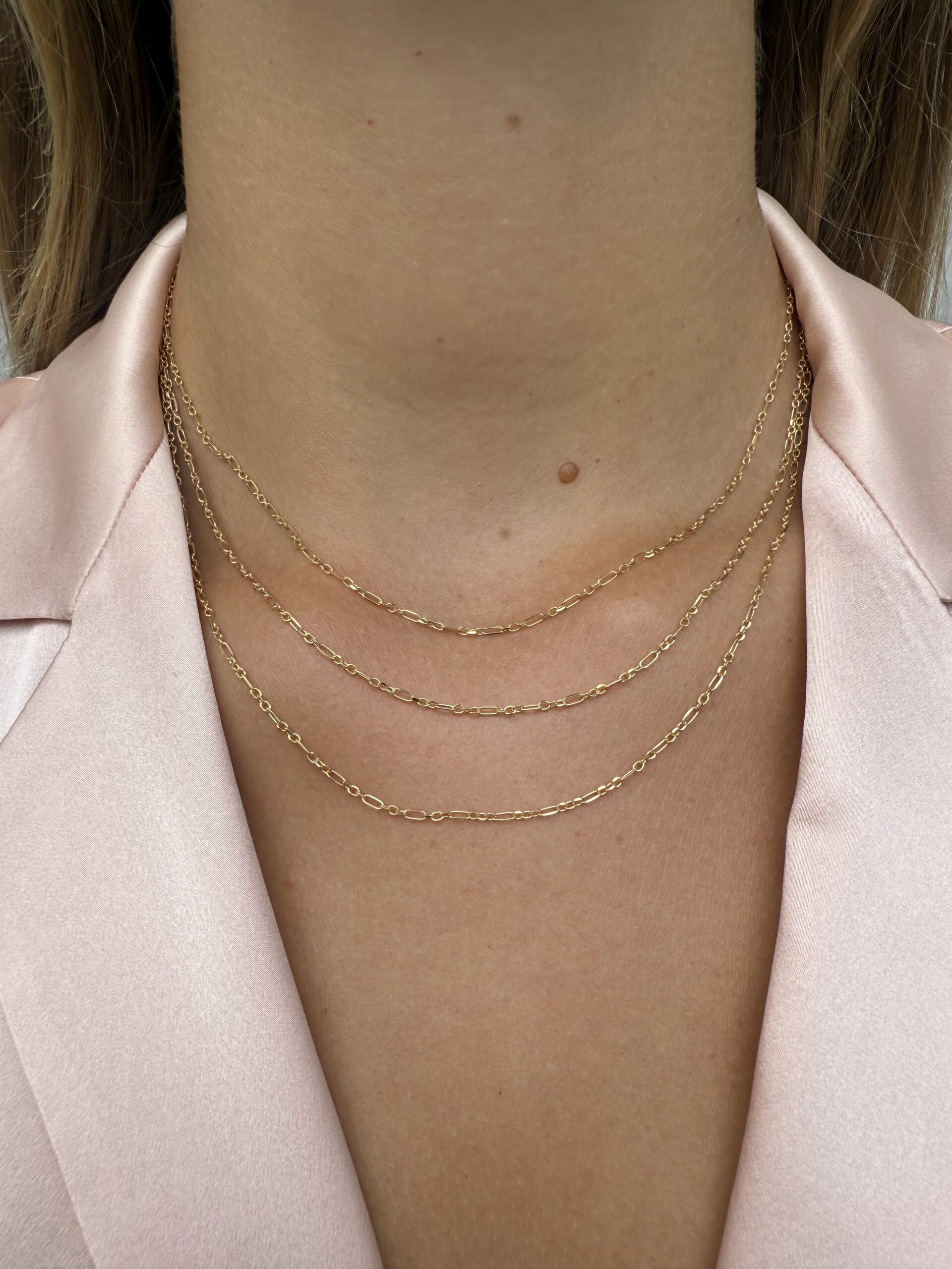 Glimmer Petite Chain 9k Yellow Gold