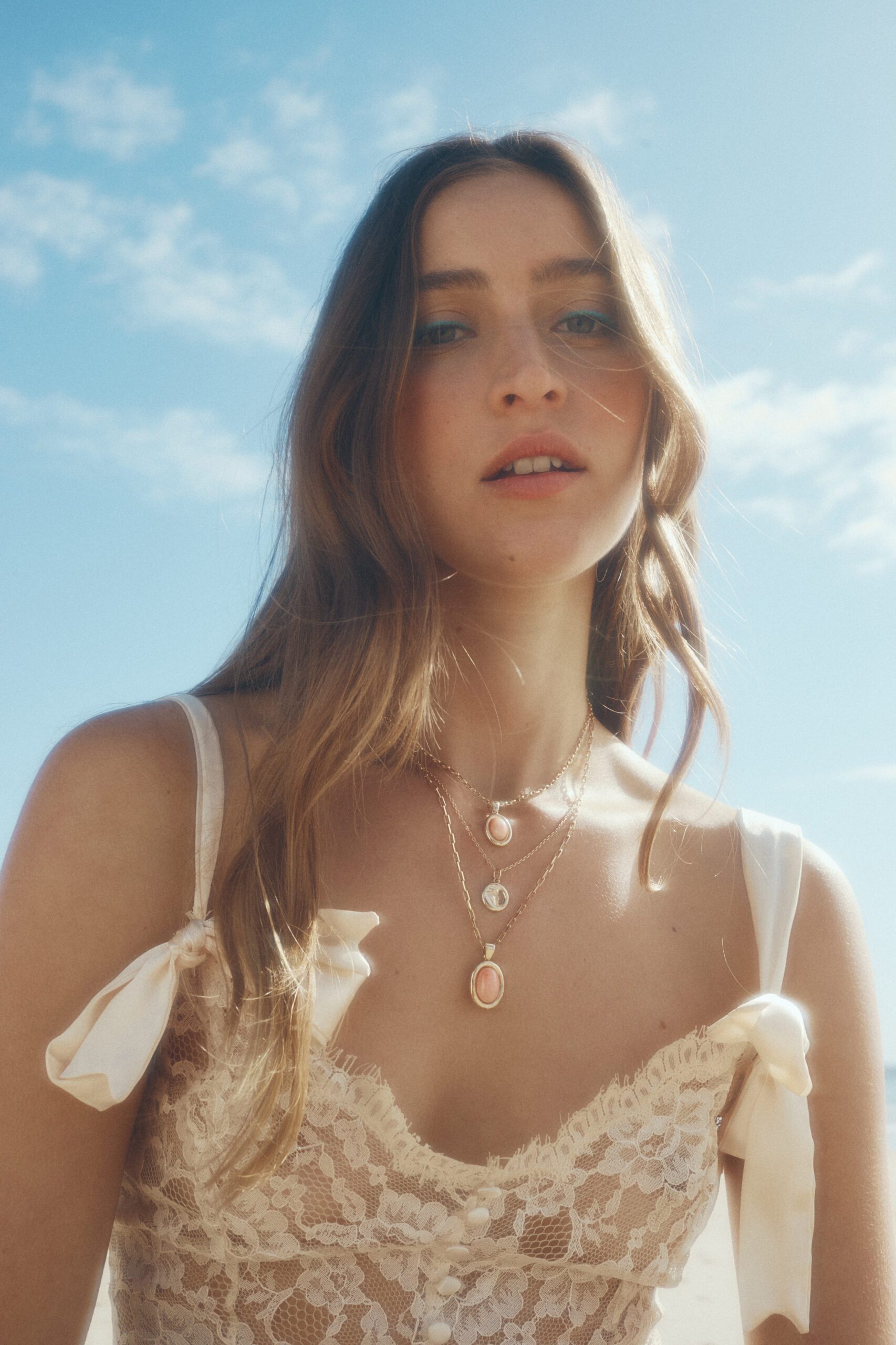 Muse Precious Coral Petite Pendant 9k Yellow Gold
