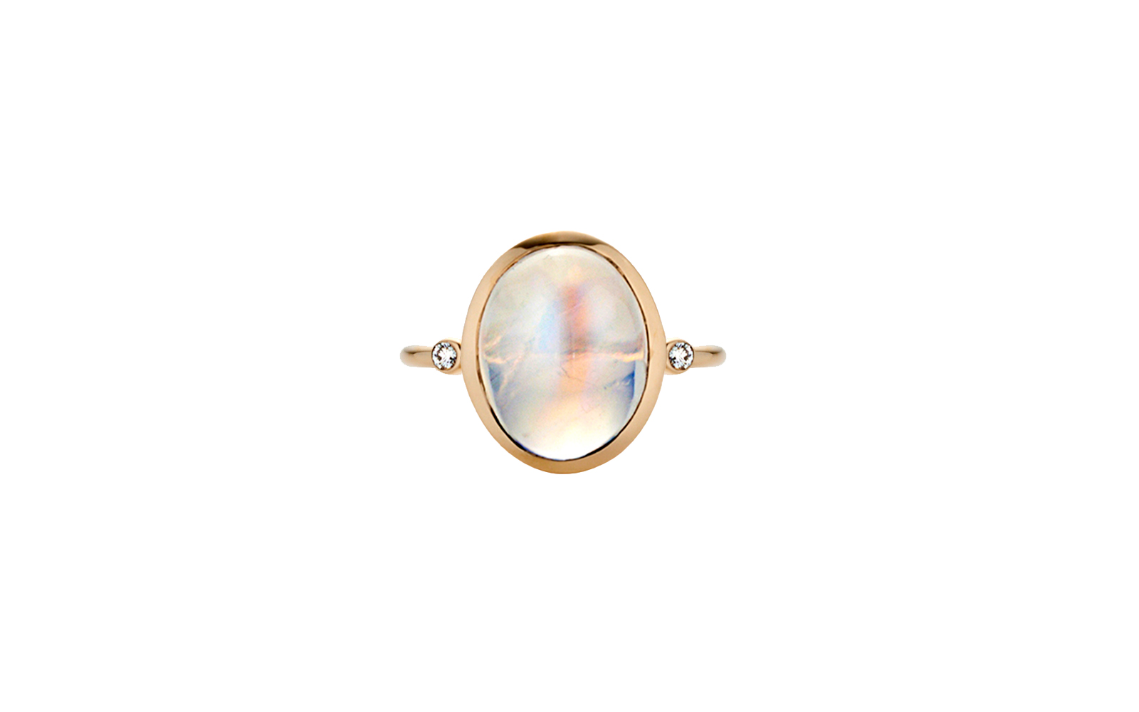 Spiritualised Moonstone Ring 18k Yellow Gold
