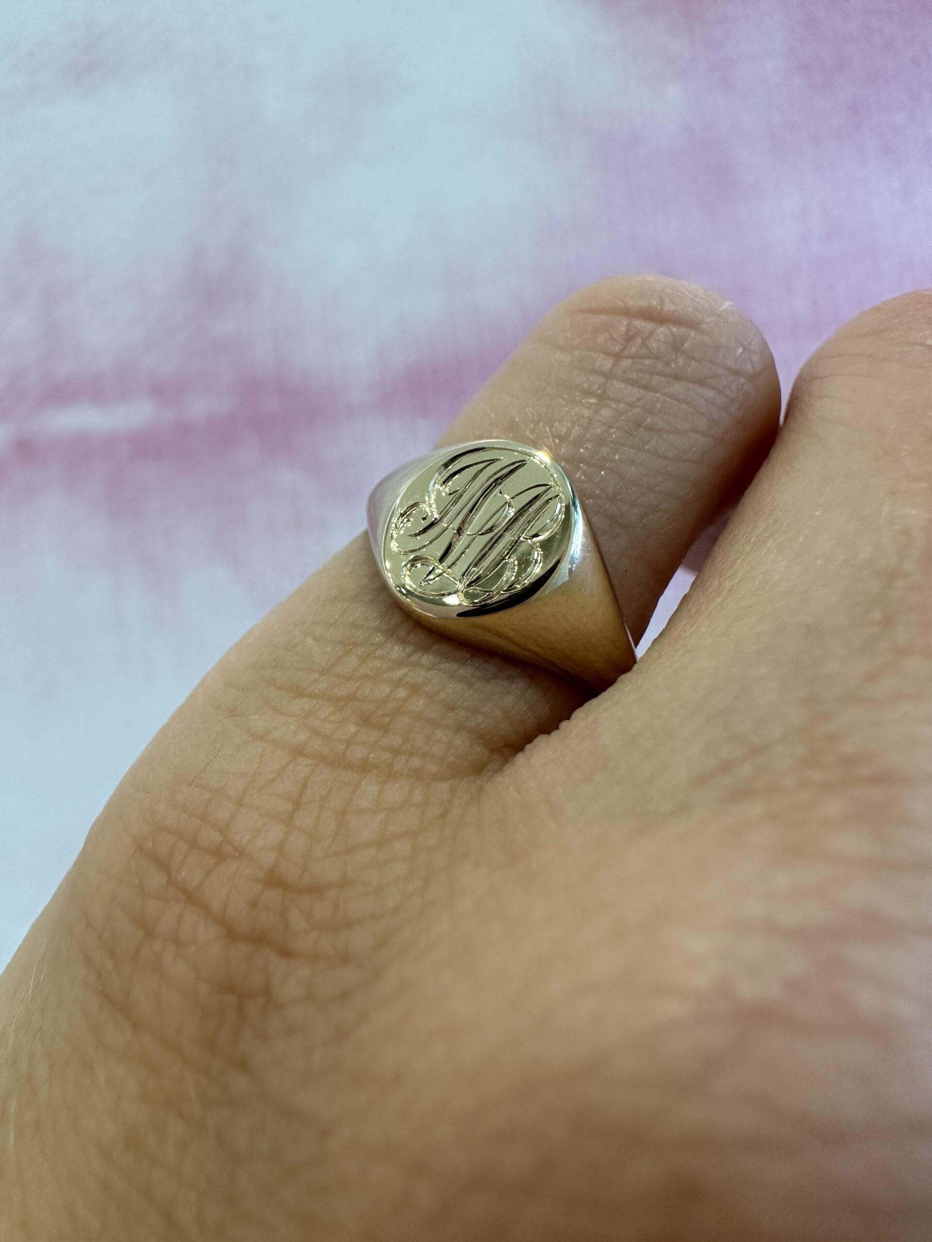 Signet Hand-Engraving, Triple Letter