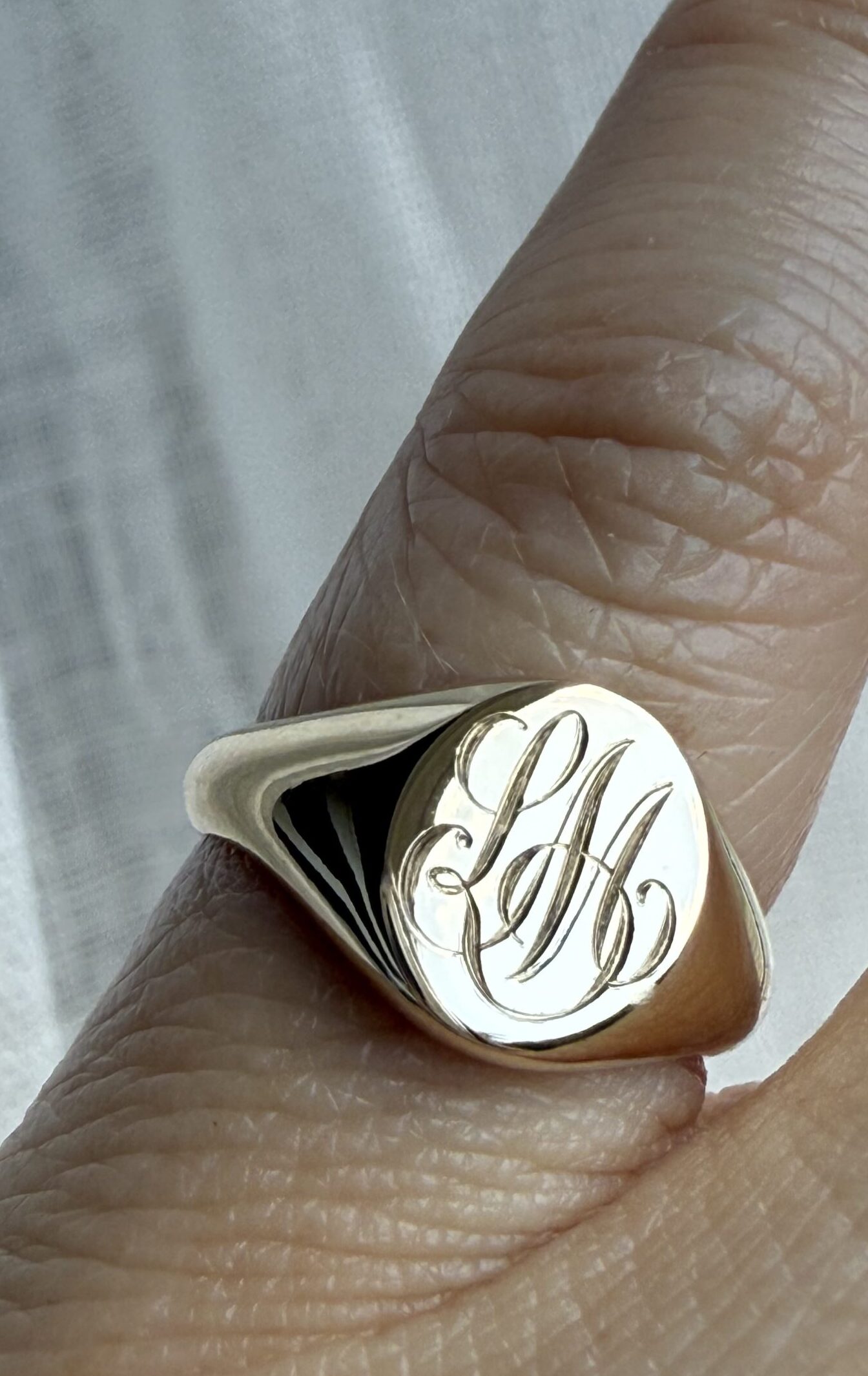 Signet Hand-Engraving, Double Letter